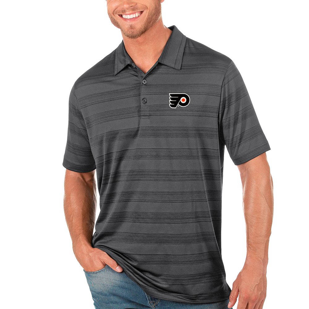 Philadelphia Flyers Antigua Compass Polo - Charcoal