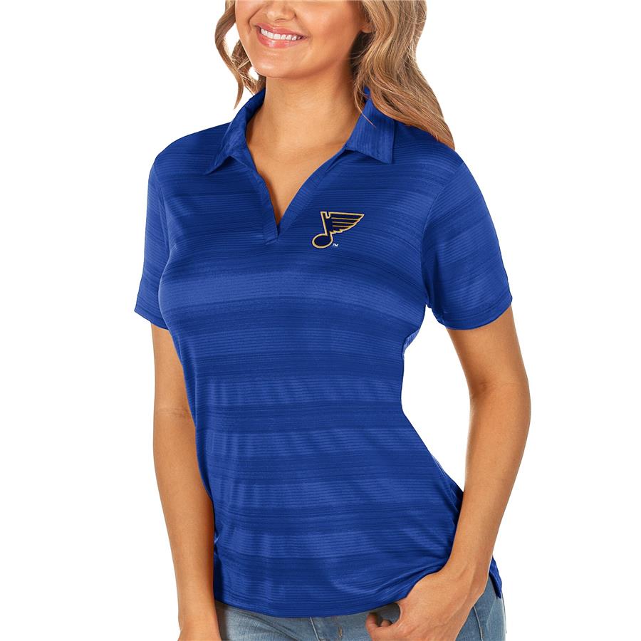 St. Louis Blues Antigua Women's Compass Polo - Royal