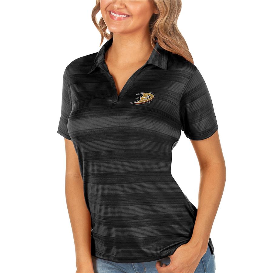 Anaheim Ducks Antigua Women's Compass Polo - Black