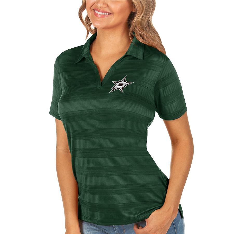 Женское поло Dallas Stars Antigua Compass (зелёный)