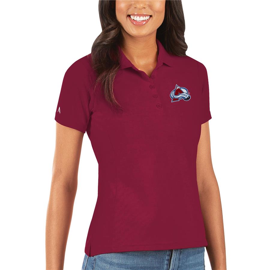 Colorado Avalanche Antigua Women's Legacy Pique Polo - Burgundy