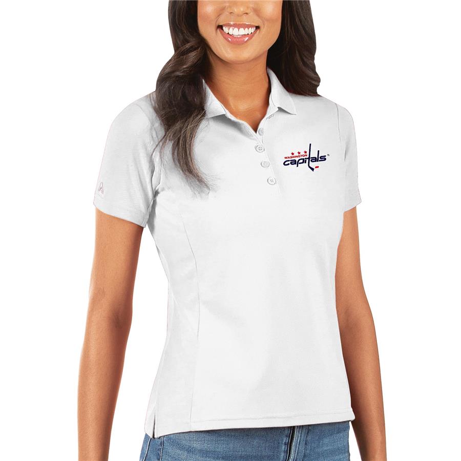 Washington Capitals Antigua Women's Legacy Pique Polo - White