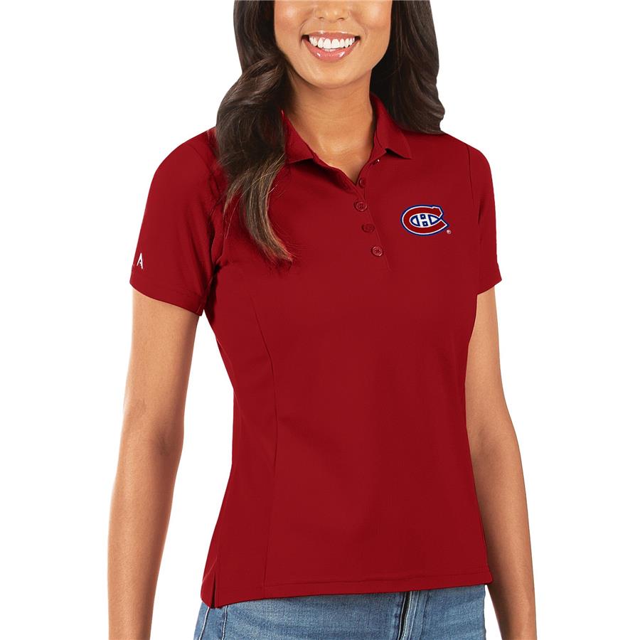 Женское поло Montreal Canadiens Antigua Legacy Pique (красный)
