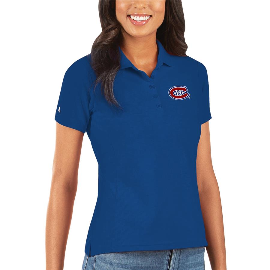 Женское поло Montreal Canadiens Antigua Legacy Pique (синий)