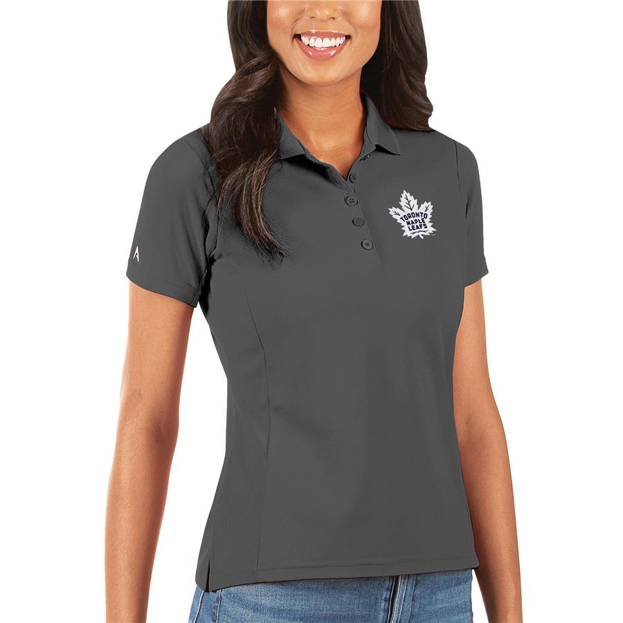 Toronto Maple Leafs Antigua Women's Legacy Pique Polo - Charcoal