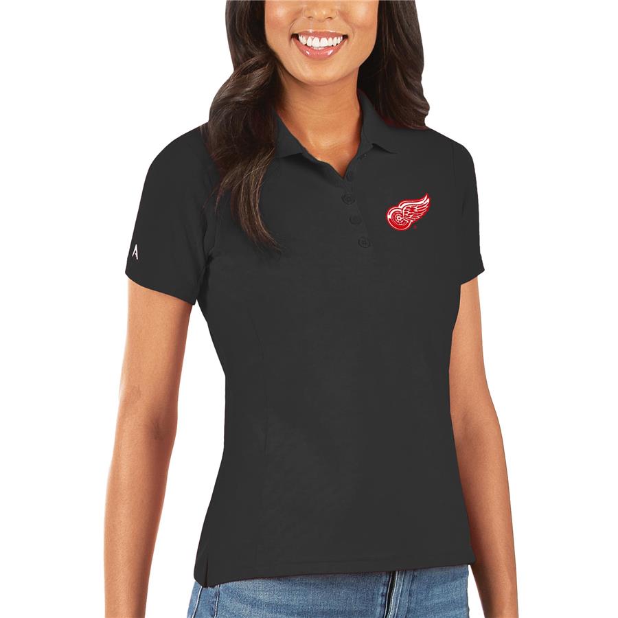 Detroit Red Wings Antigua Women's Legacy Pique Polo - Black