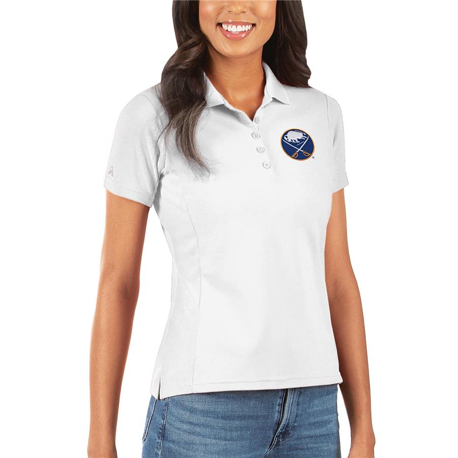 Buffalo Sabres Antigua Women's Legacy Pique Polo - White