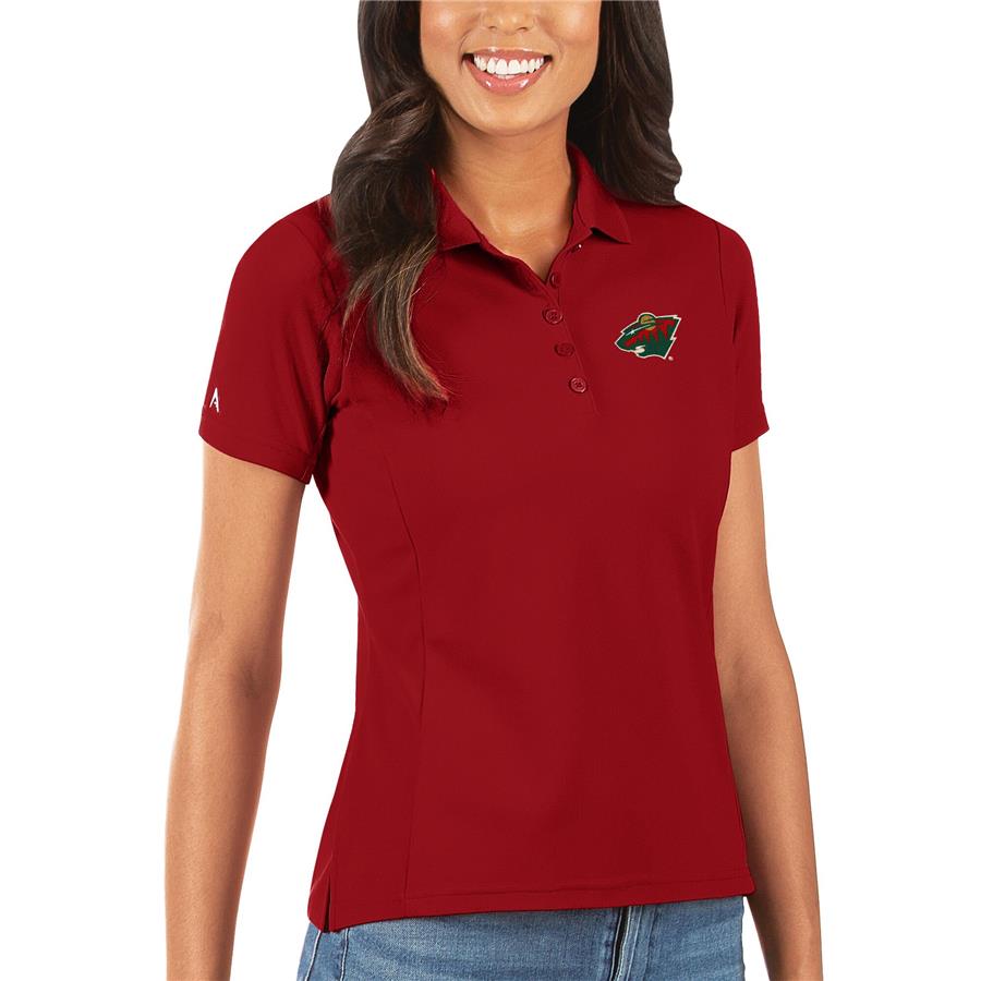 Женское поло Minnesota Wild Antigua Legacy Pique (красный)