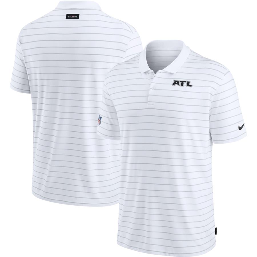 Atlanta Falcons Nike Sideline Victory Coaches Performance Polo - White