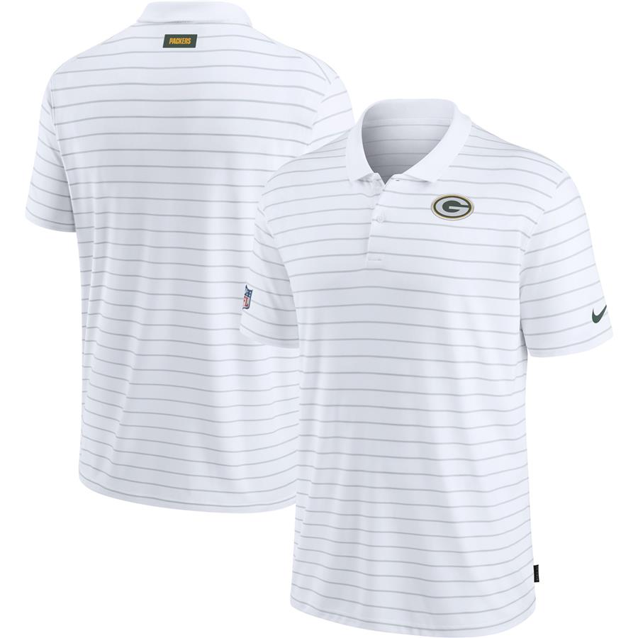 Green Bay Packers Nike Sideline Victory Coaches Performance Polo - White