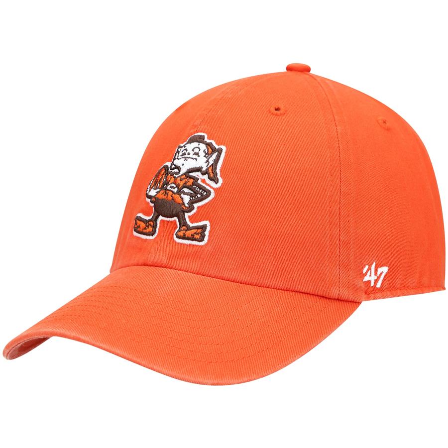 Cleveland Browns '47 Clean Up Legacy Adjustable Hat - Orange