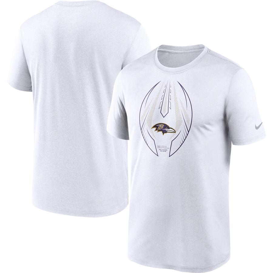 Baltimore Ravens Nike Legend Icon Logo Performance T-Shirt - White