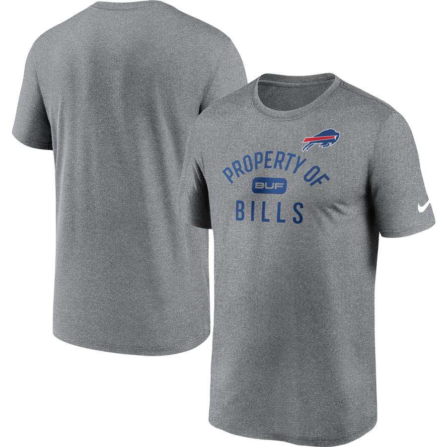 Buffalo Bills Nike Property Of Legend Performance T-Shirt - Heathered Charcoal