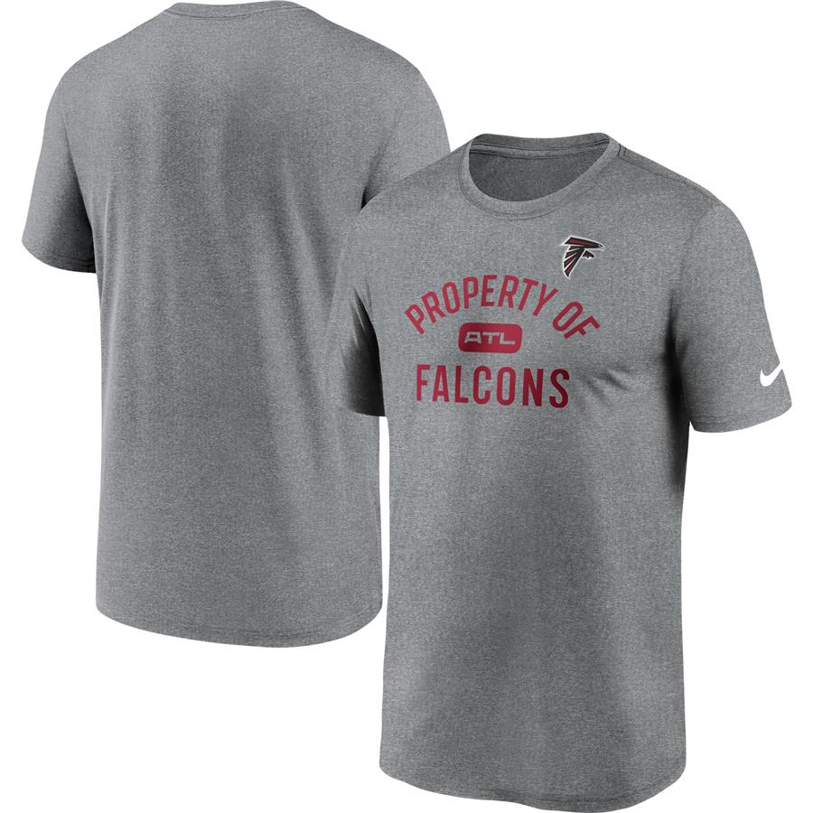 Atlanta Falcons Nike Property Of Legend Performance T-Shirt - Heathered Charcoal