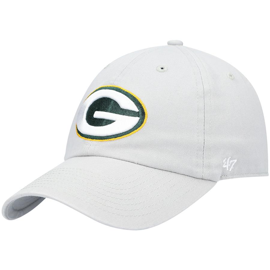 Green Bay Packers '47 Clean Up Adjustable Hat - Gray