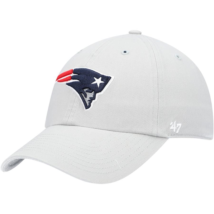 New England Patriots '47 Clean Up Adjustable Hat - Gray