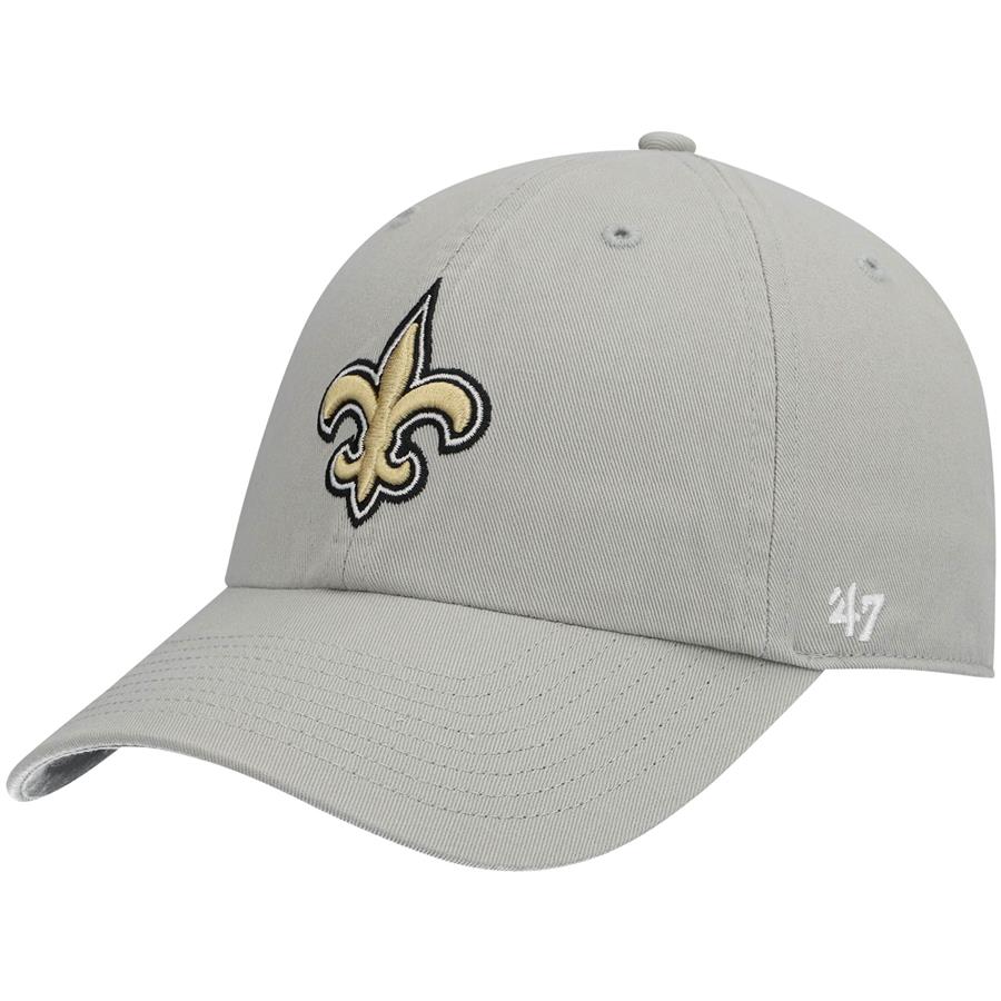 New Orleans Saints '47 Clean Up Adjustable Hat - Gray