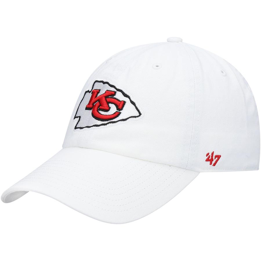Kansas City Chiefs '47 Logo Clean Up Adjustable Hat - White