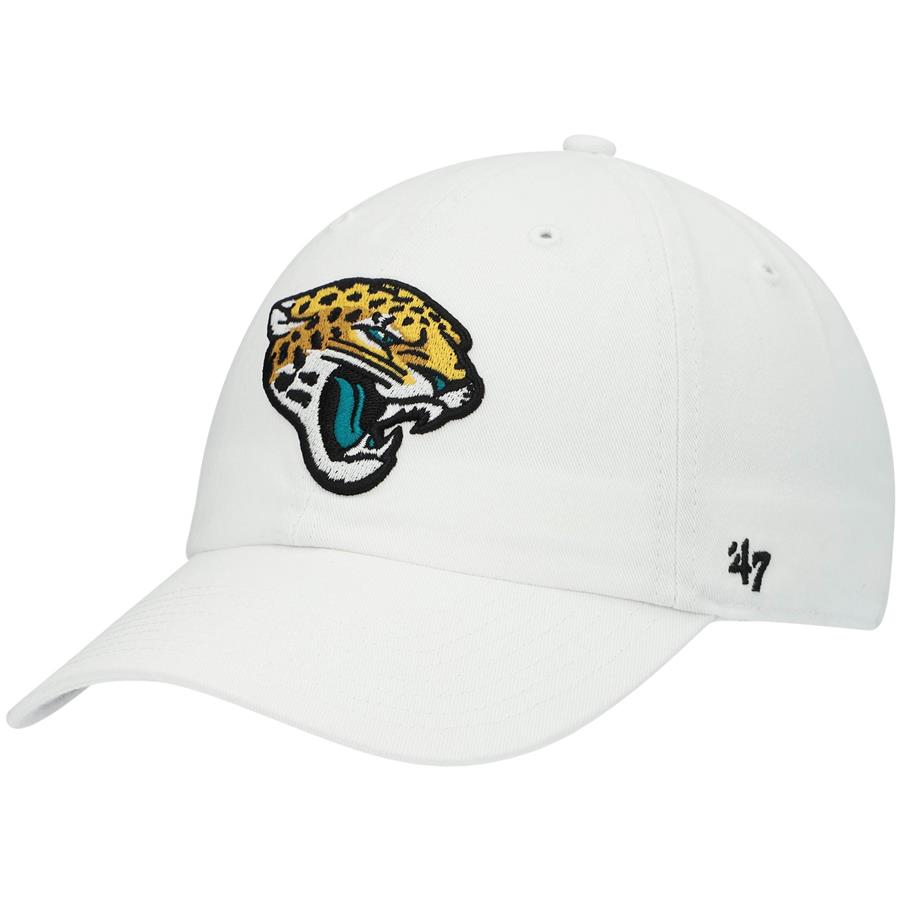 Jacksonville Jaguars '47 Logo Clean Up Adjustable Hat - White