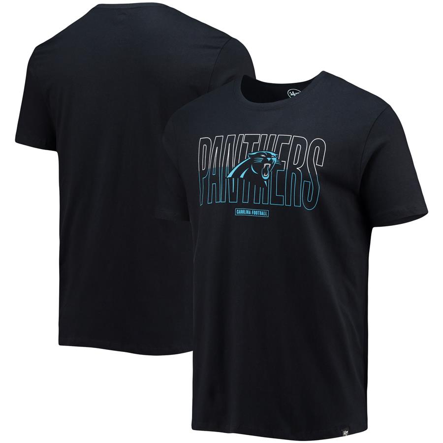 Carolina Panthers '47 Split Squad Super Rival T-Shirt - Black