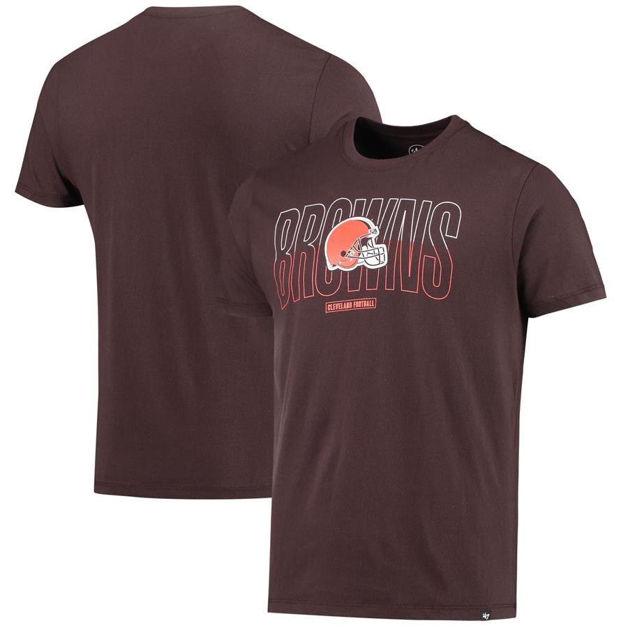 Cleveland Browns '47 Split Squad Super Rival T-Shirt - Brown