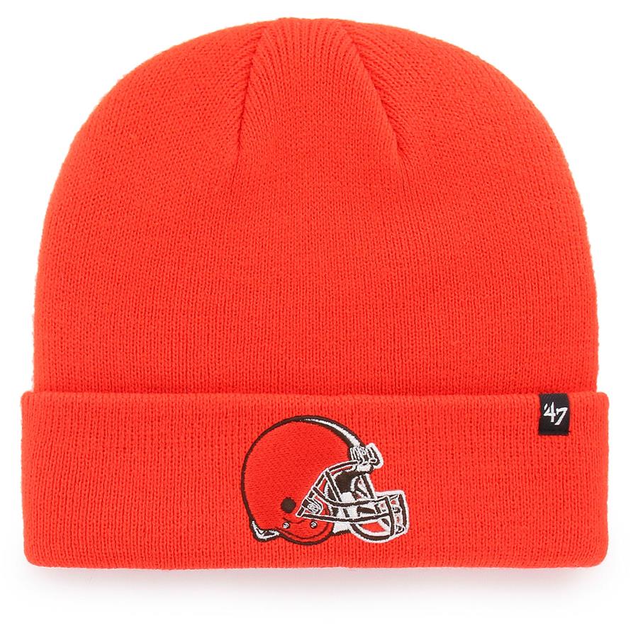 Cleveland Browns '47 Primary Basic Cuffed Knit Hat - Orange