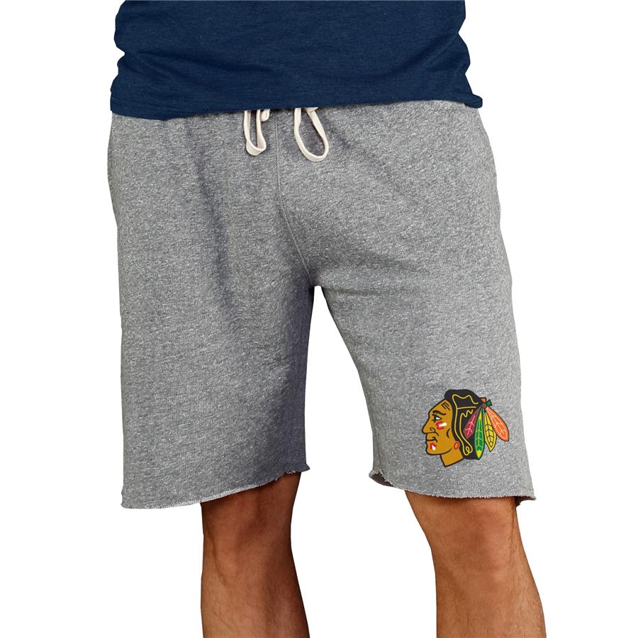 Chicago Blackhawks Concepts Sport Mainstream Terry Shorts - Gray