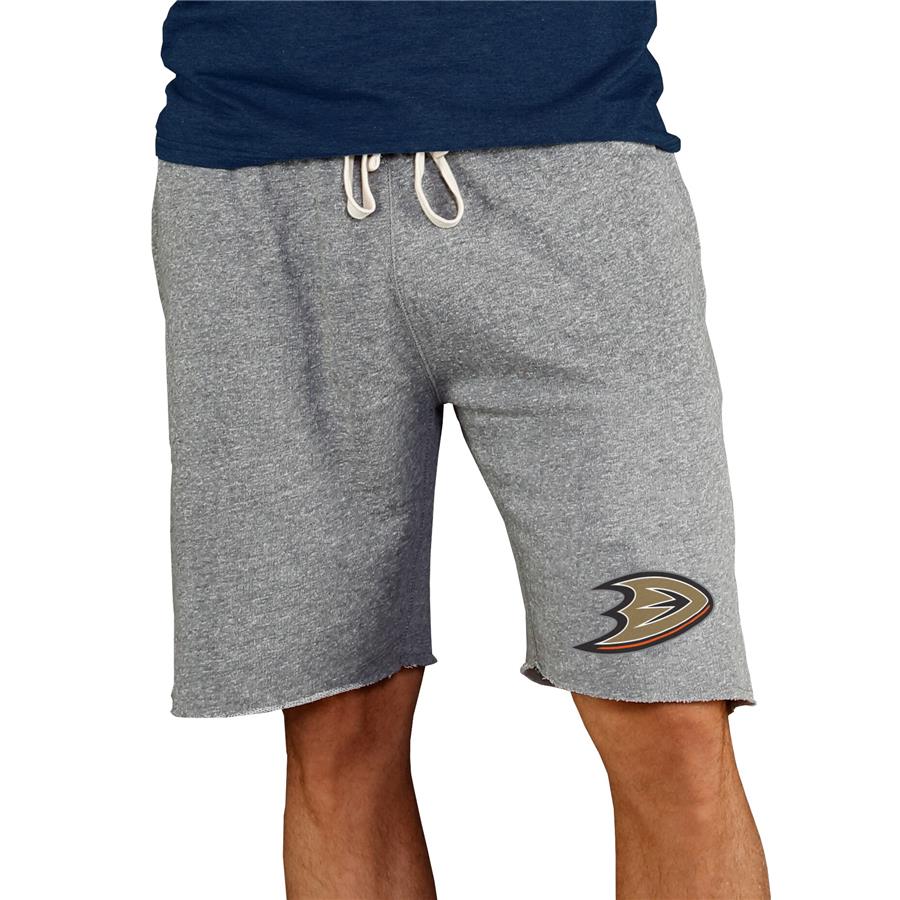 Anaheim Ducks Concepts Sport Mainstream Terry Shorts - Gray