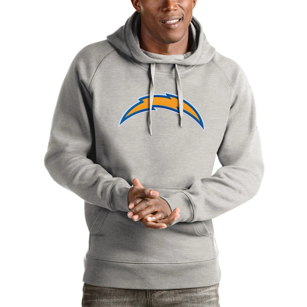 Худи Los Angeles Chargers Antigua Victory Team (серый меланж)