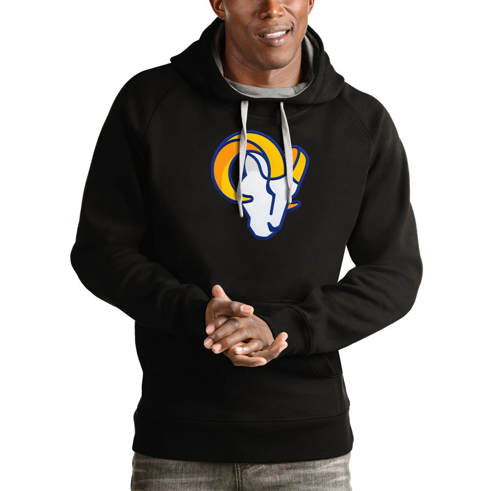 Los Angeles Rams Antigua Victory Pullover Hoodie - Black