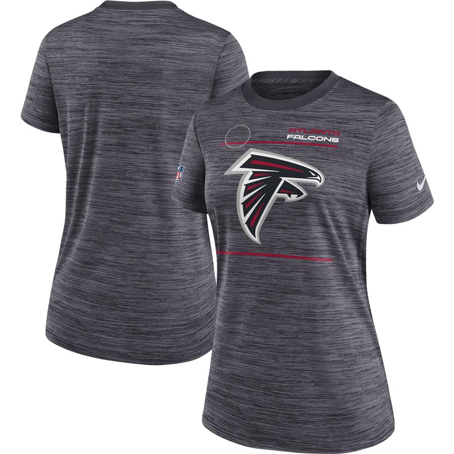 Atlanta Falcons Nike Women's Velocity Sideline Performance T-Shirt - Black