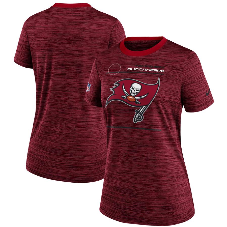 Tampa Bay Buccaneers Nike Women's Velocity Sideline Performance T-Shirt - Red