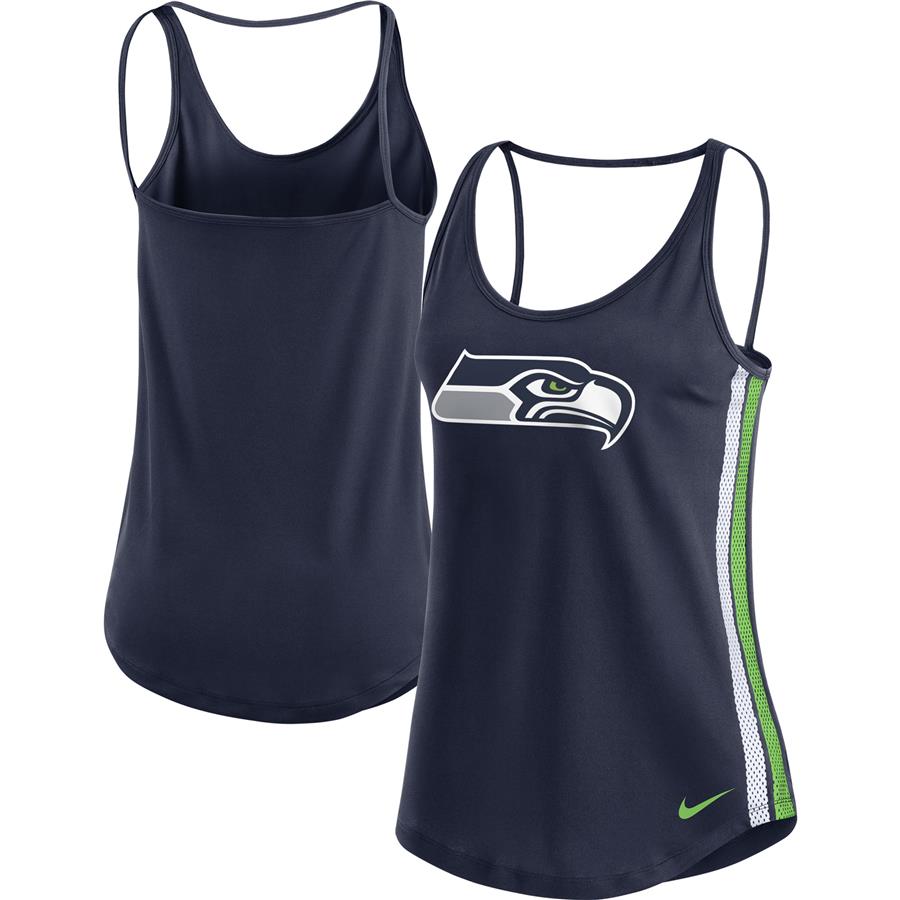 Seattle Seahawks Nike Women's Fashion Performance Tank Top - College Navy