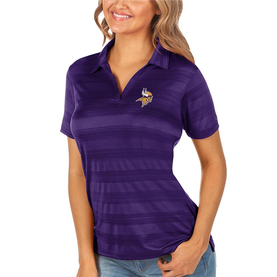 Minnesota Vikings Antigua Women's Compass Polo - Purple