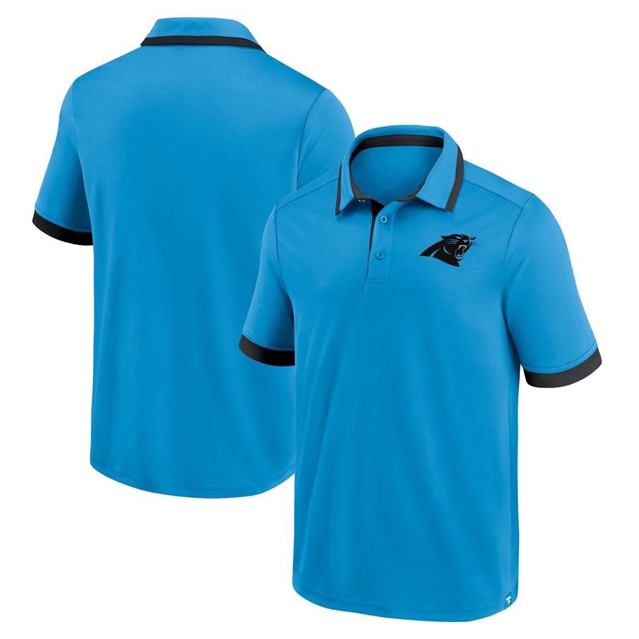 Carolina Panthers Fanatics Branded Tipped Polo - Blue