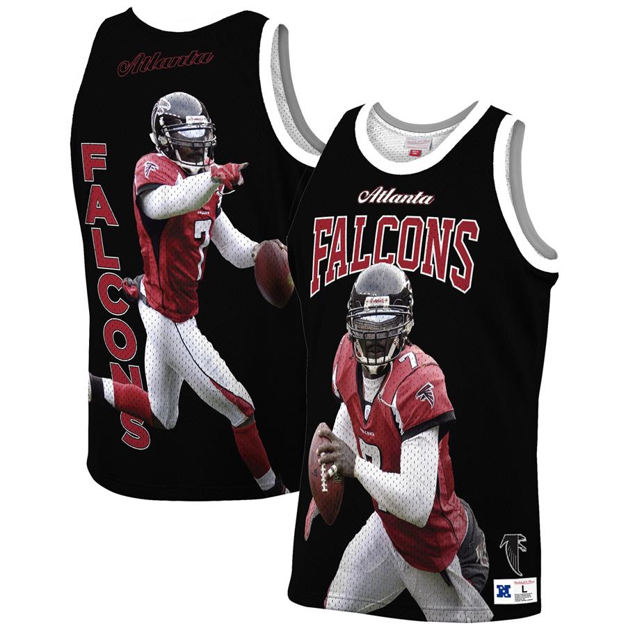 Michael Vick Atlanta Falcons Mitchell & Ness Retired Player Tank Top - Black