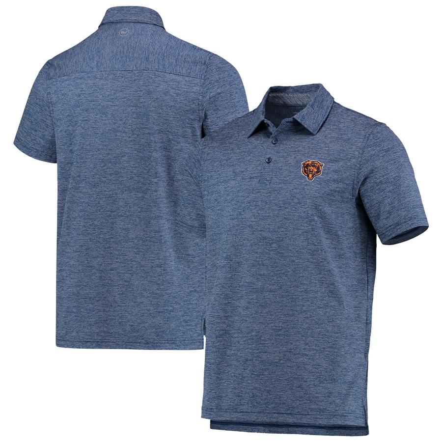 Chicago Bears Vineyard Vines Throwback Destin Polo - Navy