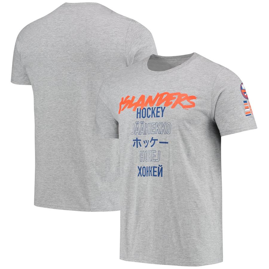New York Islanders adidas Global Game T-Shirt - Heathered Gray