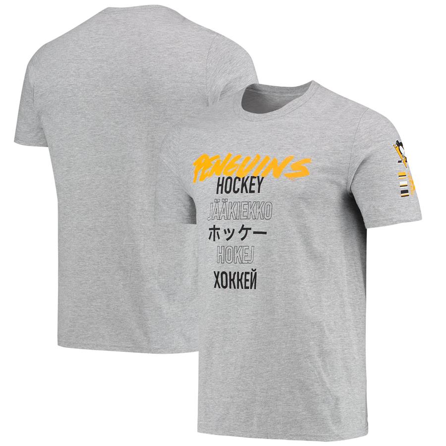 Pittsburgh Penguins adidas Global Game T-Shirt - Heathered Gray