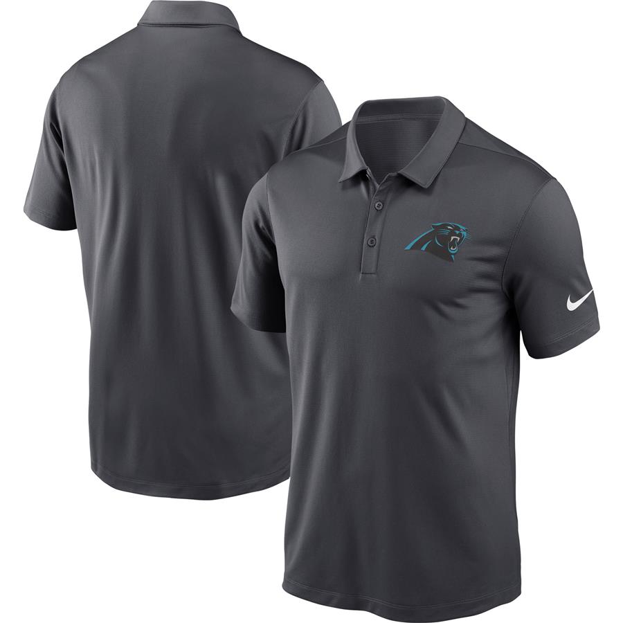 Carolina Panthers Nike Franchise Performance Polo - Charcoal