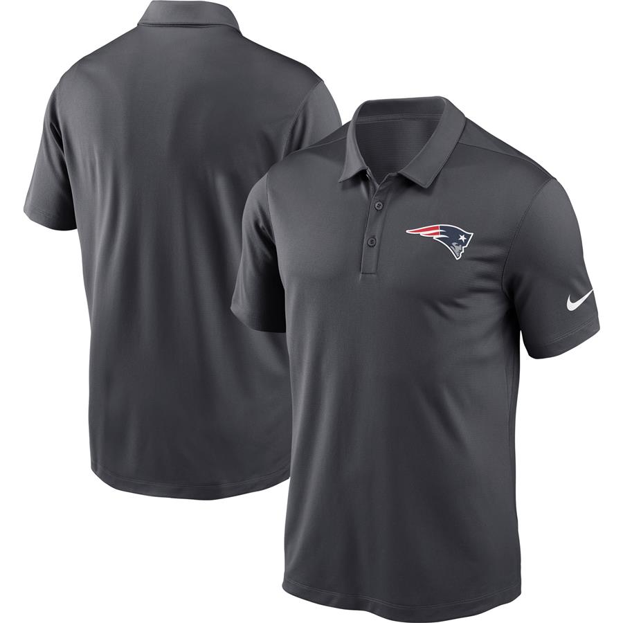 New England Patriots Nike Franchise Performance Polo - Charcoal