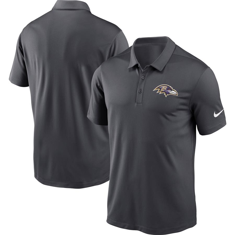 Baltimore Ravens Nike Franchise Performance Polo - Charcoal