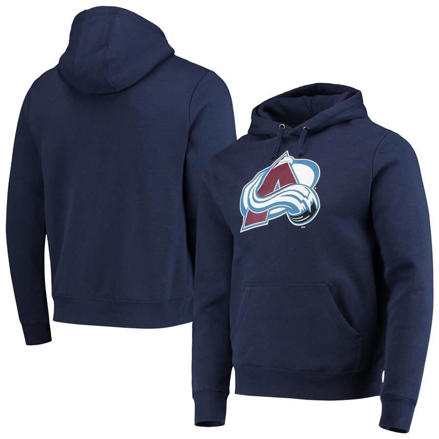 Colorado Avalanche Fanatics Branded Primary Logo Pullover Hoodie - Navy
