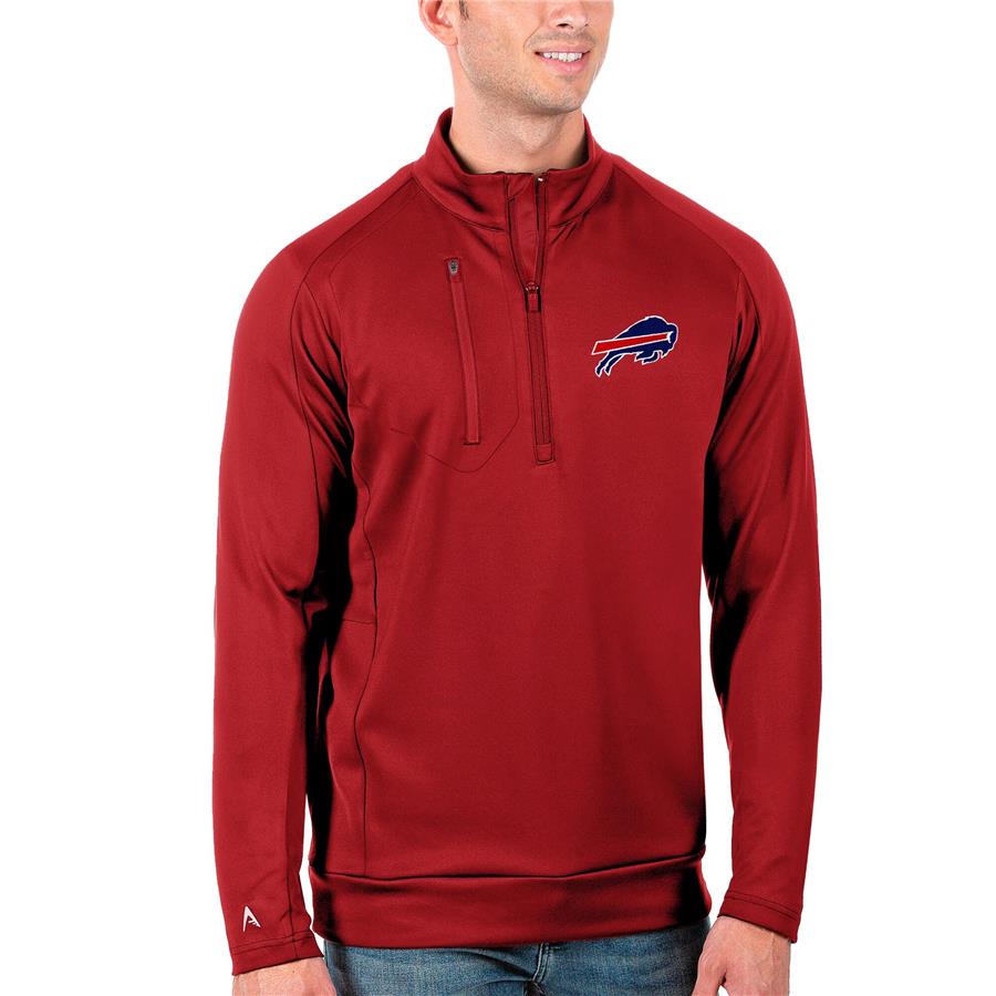 Buffalo Bills Antigua Generation Quarter-Zip Pullover Jacket - Red