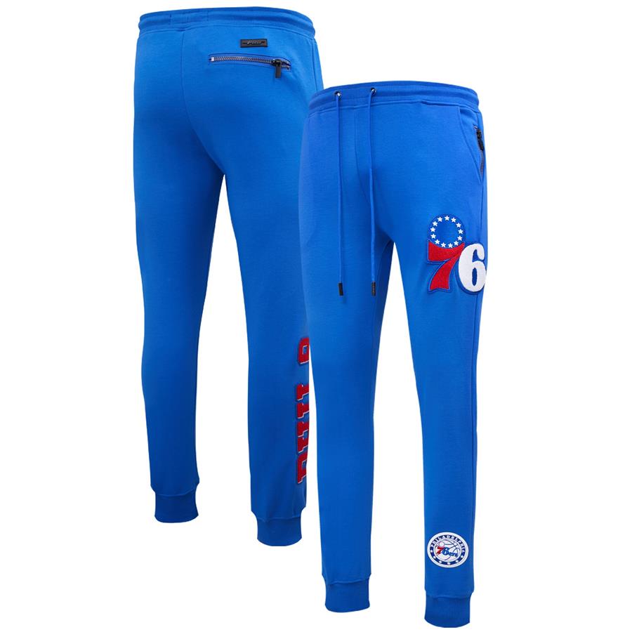 Philadelphia 76ers Pro Standard Chenille Jogger Pants - Royal