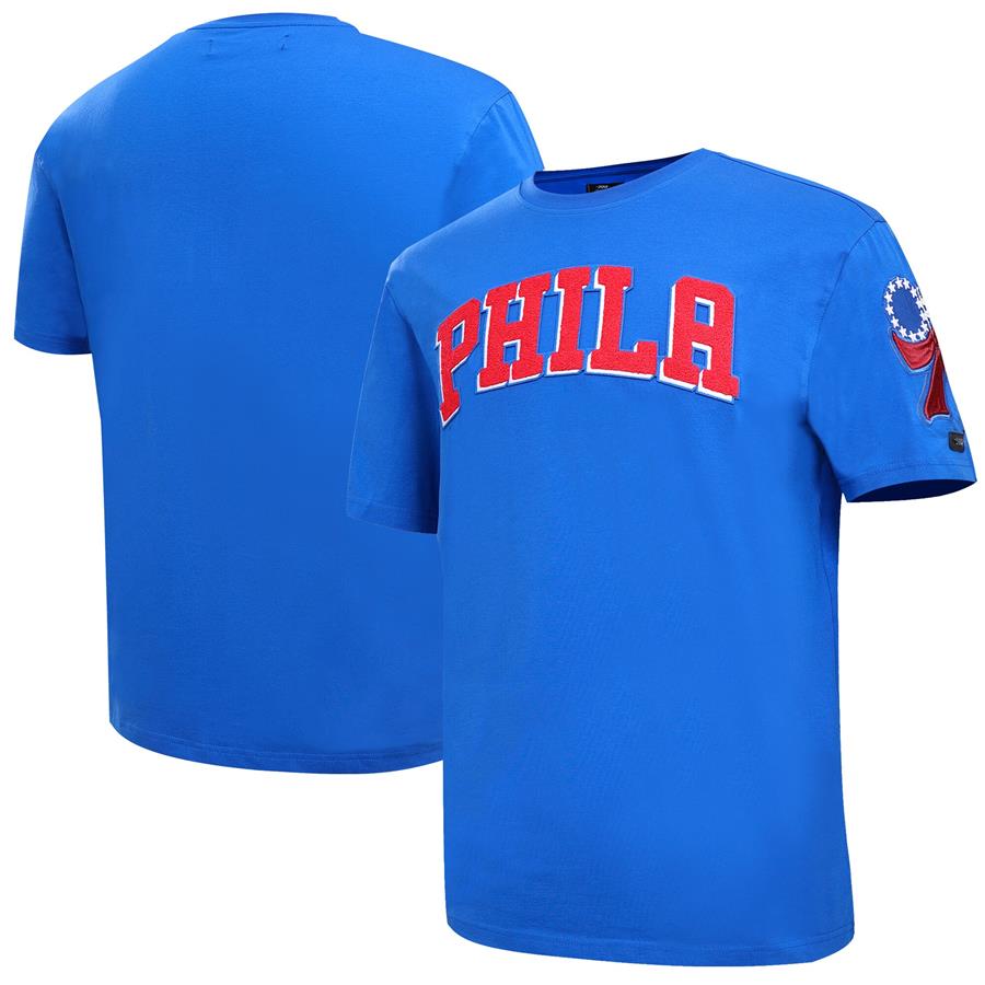 Philadelphia 76ers Pro Standard Chenille T-Shirt - Royal