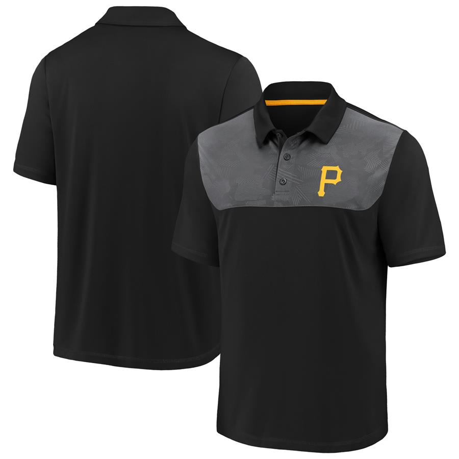 Pittsburgh Pirates Fanatics Branded Defender Polo - Black