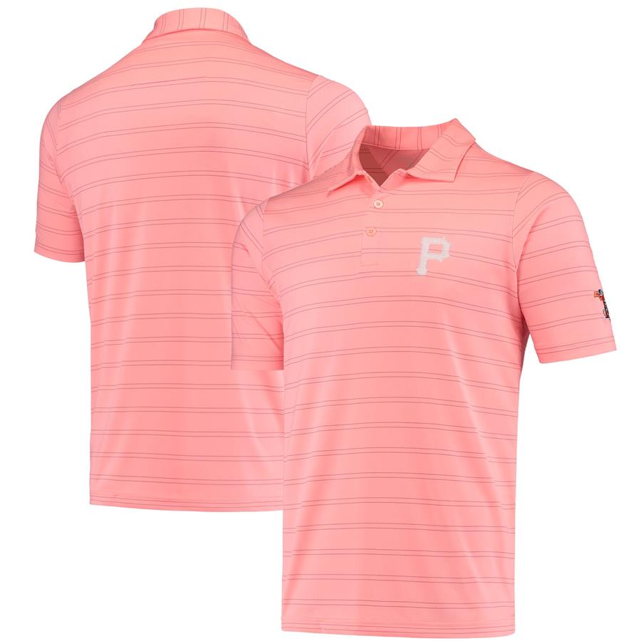 Pittsburgh Pirates Antigua Spring Training Montego Polo - Pink