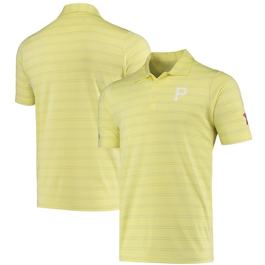 Pittsburgh Pirates Antigua Spring Training Montego Polo - Gold