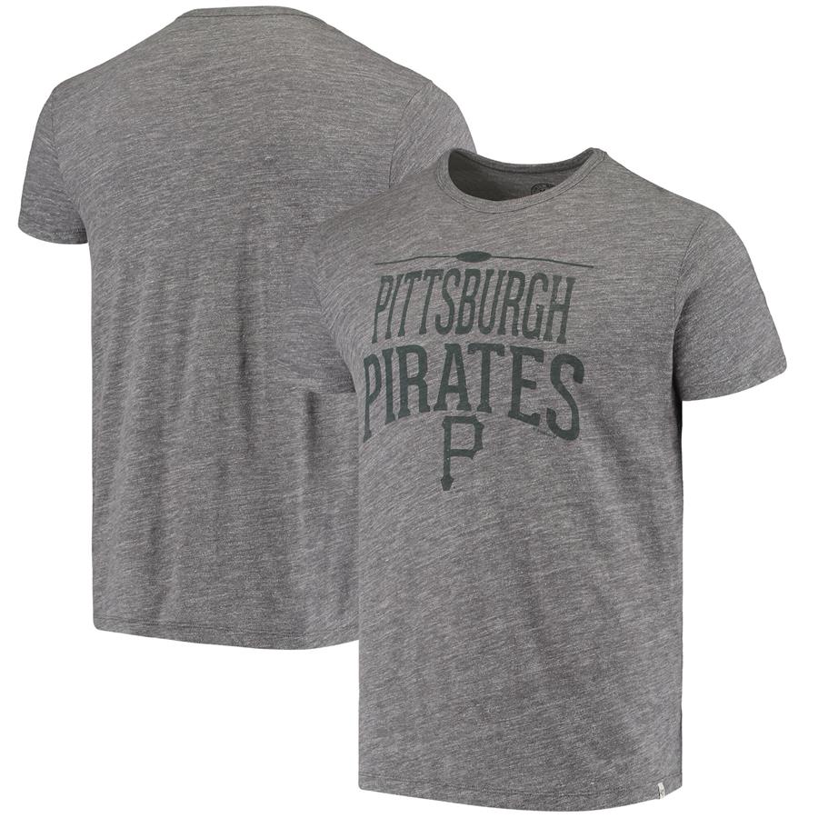 Pittsburgh Pirates '47 Tri-State Tri-Blend T-Shirt - Heathered Gray